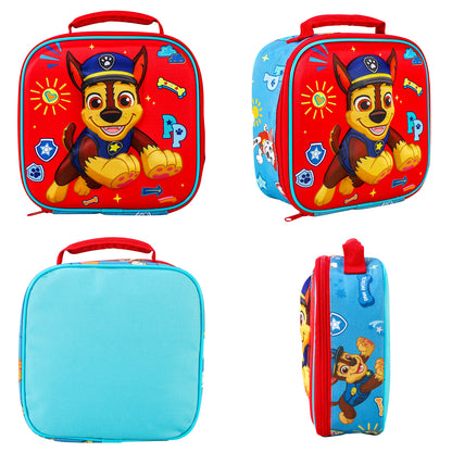 Paw Patrol Boy 3D Rectangular Insulated Lunch Box Bag for Boys and Girls, Perfect Size for Packing Hot or Cold Snacks for School and Travel, BPA Free