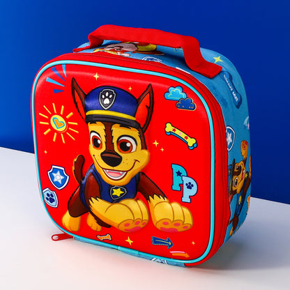 Paw Patrol Boy 3D Rectangular Insulated Lunch Box Bag for Boys and Girls, Perfect Size for Packing Hot or Cold Snacks for School and Travel, BPA Free