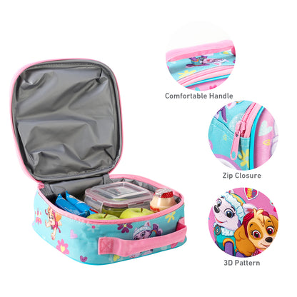 Paw Patrol Girl 3D Rectangular Insulated Lunch Box Bag for Boys and Girls, Perfect Size for Packing Hot or Cold Snacks for School and Travel, BPA Free