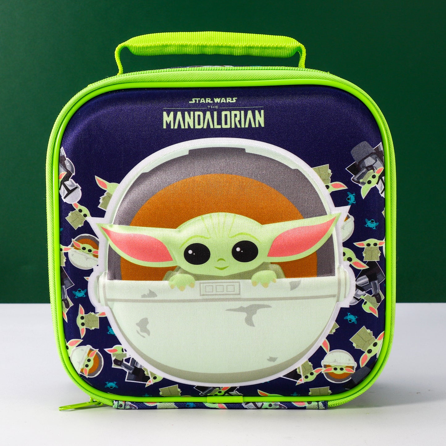 Star Wars Baby Yoda The Mandalorian 3D Rectangular Insulated Lunch Box Bag for Boys and Girls, Perfect Size for Packing Hot or Cold Snacks for School and Travel, BPA Free