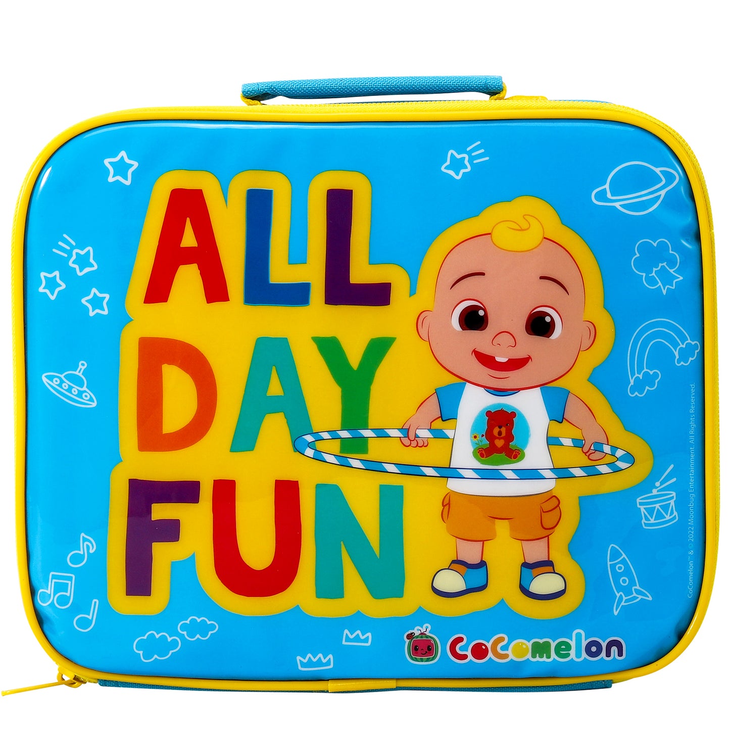 Cocomelon Rectangular Insulated Lunch Box Bag for Boys and Girls, Perfect Size for Packing Hot or Cold Snacks for School and Travel, BPA Free