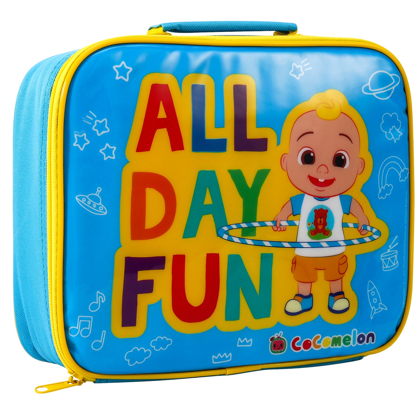 Cocomelon Rectangular Insulated Lunch Box Bag for Boys and Girls, Perfect Size for Packing Hot or Cold Snacks for School and Travel, BPA Free