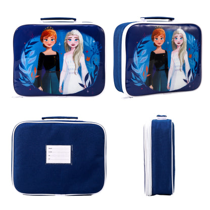 Frozen Rectangular Insulated Lunch Box Bag for Boys and Girls, Perfect Size for Packing Hot or Cold Snacks for School and Travel, BPA Free