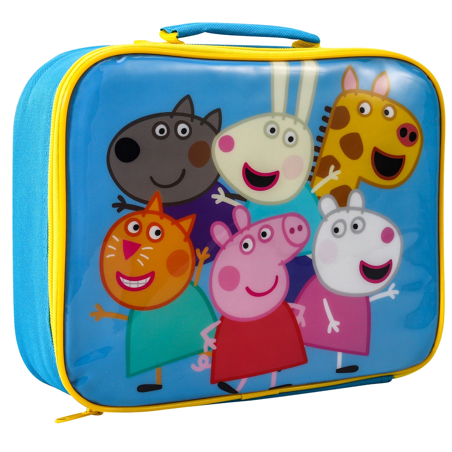 Peppa Pig Rectangular Insulated Lunch Box Bag for Boys and Girls, Perfect Size for Packing Hot or Cold Snacks for School and Travel, BPA Free