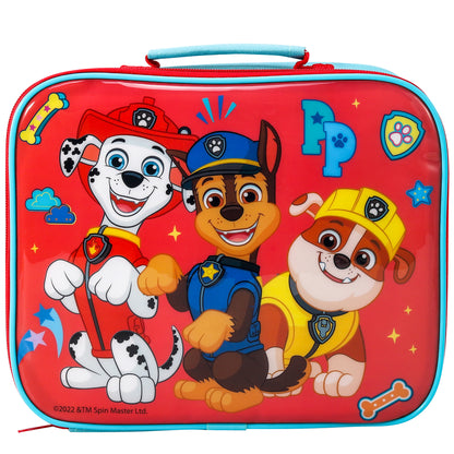 Paw Patrol Rectangular Insulated Lunch Box Bag for Boys and Girls, Perfect Size for Packing Hot or Cold Snacks for School and Travel, BPA Free