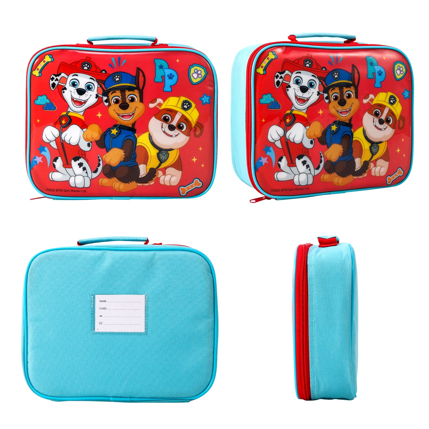 Paw Patrol Kids Childrens Lunch Box Set – Insulated Lunch Bag, Multicompartment Lunch Box & 540ml Water Bottle - School Travel Lunch Food Set, BPA Free