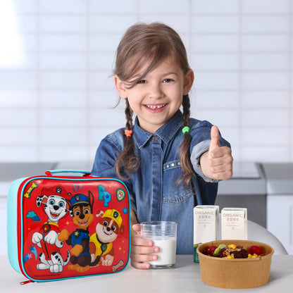 Paw Patrol Rectangular Insulated Lunch Box Bag for Boys and Girls, Perfect Size for Packing Hot or Cold Snacks for School and Travel, BPA Free