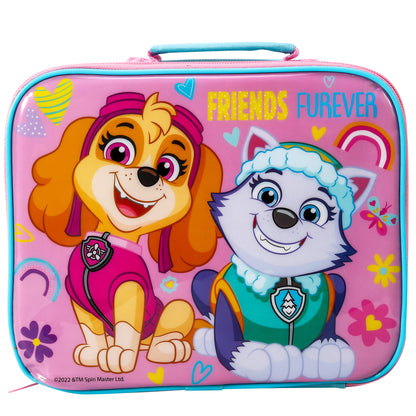 Paw Patrol Girl Rectangular Insulated Lunch Box Bag for Boys and Girls, Perfect Size for Packing Hot or Cold Snacks for School and Travel, BPA Free