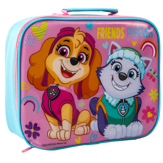 Paw Patrol Girl Rectangular Insulated Lunch Box Bag for Boys and Girls, Perfect Size for Packing Hot or Cold Snacks for School and Travel, BPA Free