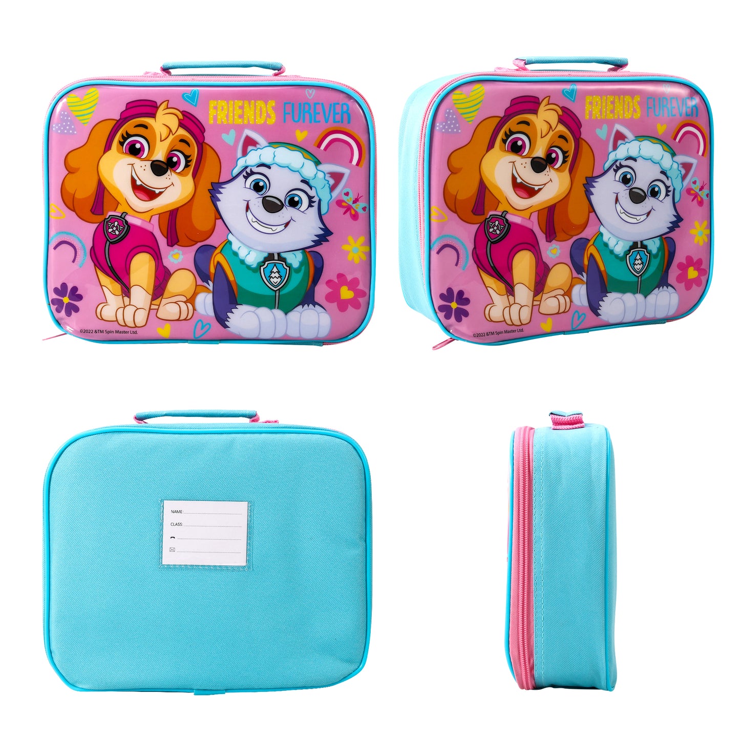 Paw Patrol Girl Rectangular Insulated Lunch Box Bag for Boys and Girls, Perfect Size for Packing Hot or Cold Snacks for School and Travel, BPA Free