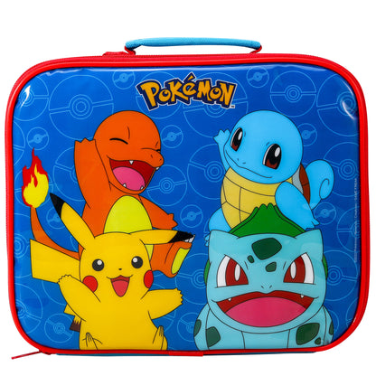 PoKéMoN Rectangular Insulated Lunch Box Bag for Boys and Girls, Perfect Size for Packing Hot or Cold Snacks for School and Travel, BPA Free