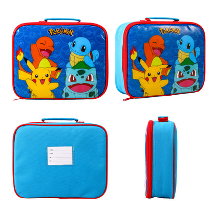 PoKéMoN Rectangular Insulated Lunch Box Bag for Boys and Girls, Perfect Size for Packing Hot or Cold Snacks for School and Travel, BPA Free