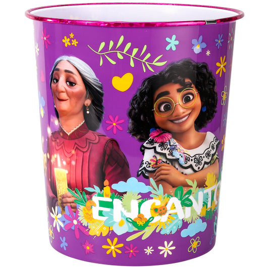 Encanto Kids Childrens Waste Bucket Paper Bin Basket for Bedroom Study Desk Dustbin