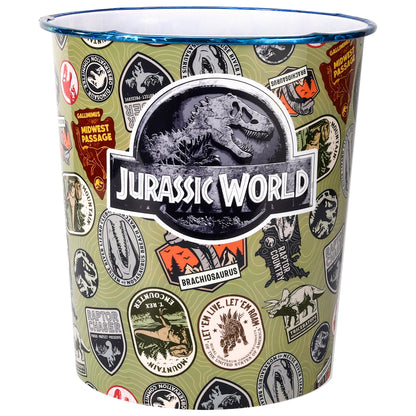 Jurassic World Kids Childrens Waste Bucket Paper Bin Basket for Bedroom Study Desk Dustbin