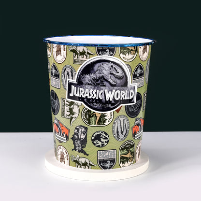 Jurassic World Kids Childrens Waste Bucket Paper Bin Basket for Bedroom Study Desk Dustbin