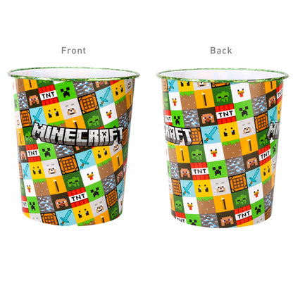 Minecraft Kids Childrens Waste Bucket Paper Bin Basket for Bedroom Study Desk Dustbin