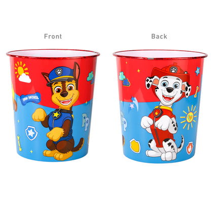 Paw Patrol Kids Childrens Waste Bucket Paper Bin Basket for Bedroom Study Desk Dustbin