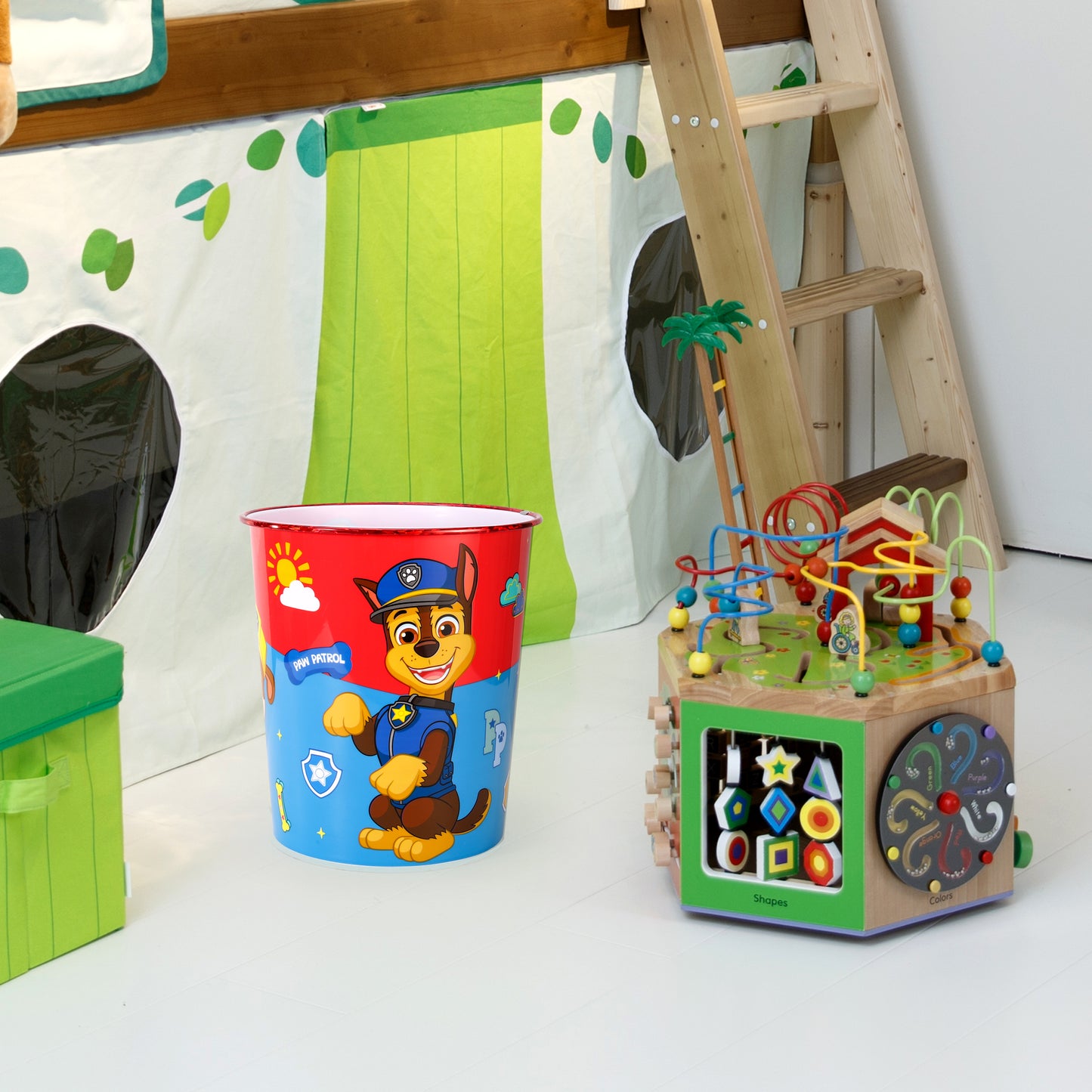 Paw Patrol Kids Childrens Waste Bucket Paper Bin Basket for Bedroom Study Desk Dustbin