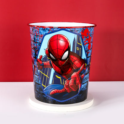 Spiderman Kids Childrens Waste Bucket Paper Bin Basket for Bedroom Study Desk Dustbin