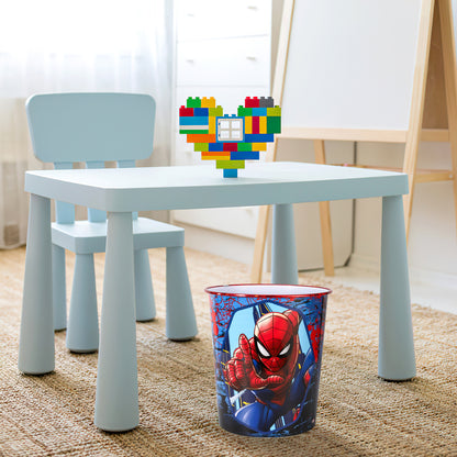 Spiderman Kids Childrens Waste Bucket Paper Bin Basket for Bedroom Study Desk Dustbin