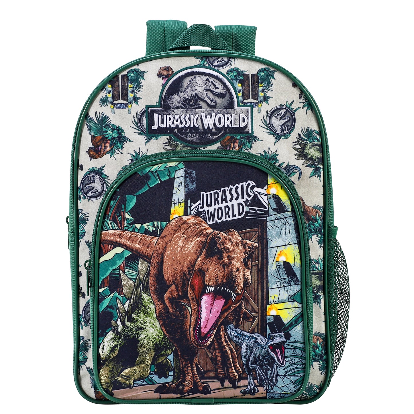 Jurassic World Kids Childrens Premium Backpack School Rucksack Travel Bag, Multicolour