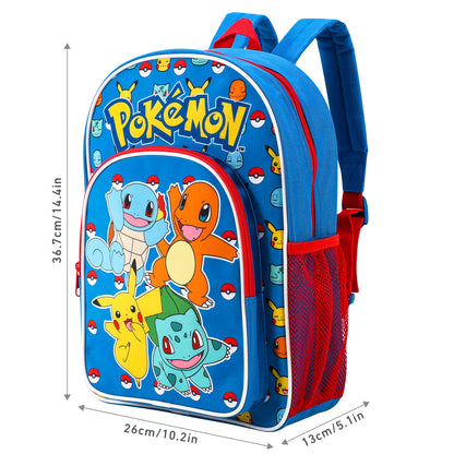 Pokemon Kids Childrens Premium Backpack School Rucksack Travel Bag, Multicolour