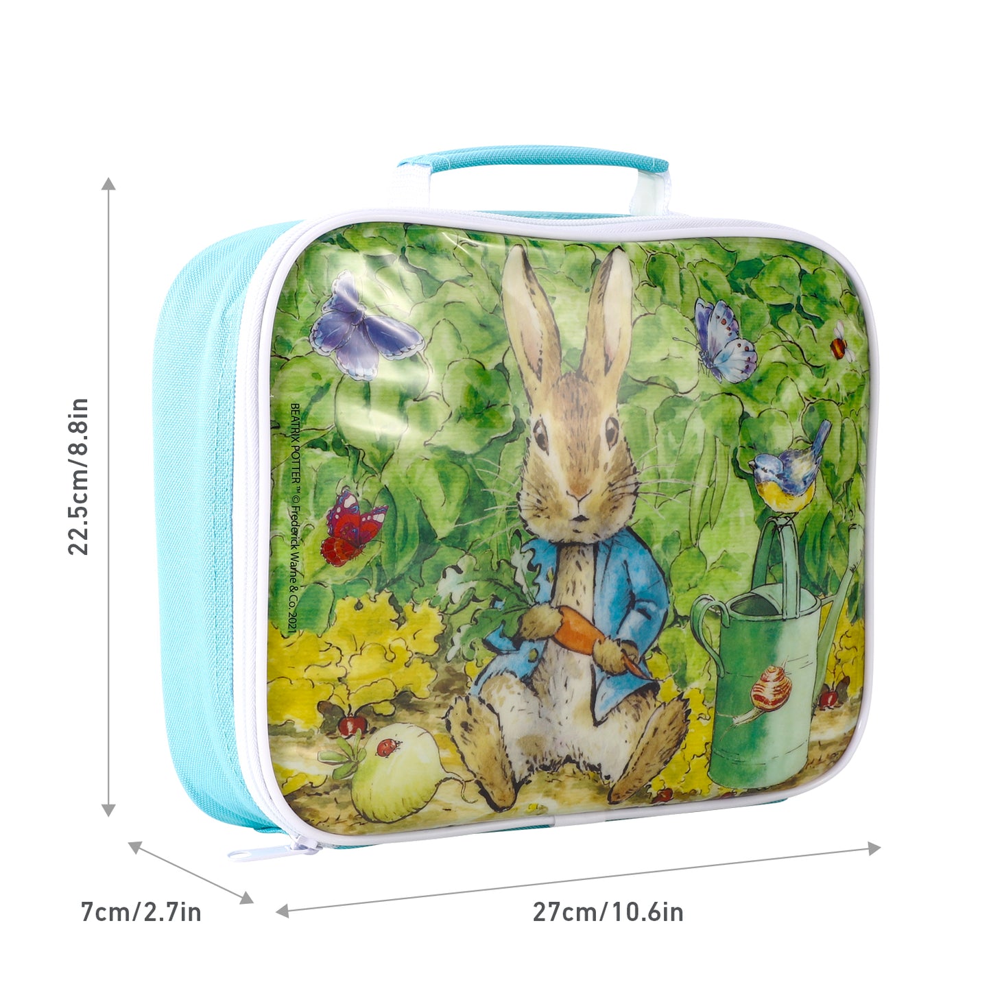 Peter Rabbit Rectangular Insulated Lunch Box Bag for Boys and Girls, Perfect Size for Packing Hot or Cold Snacks for School and Travel, BPA Free