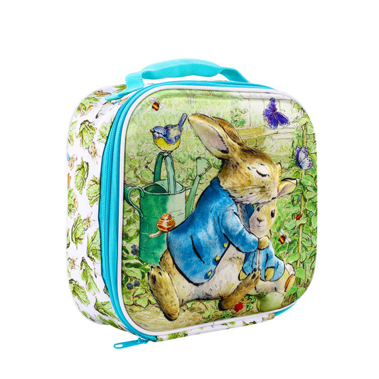 Peter Rabbit 3D Rectangular Insulated Lunch Box Bag for Boys and Girls, Perfect Size for Packing Hot or Cold Snacks for School and Travel, BPA Free