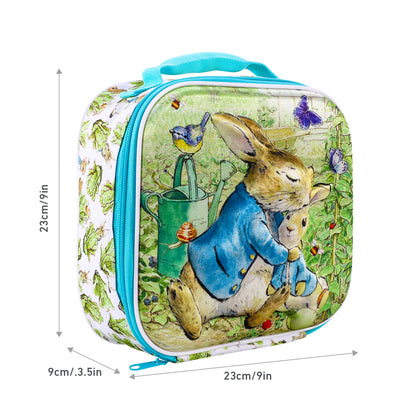 Peter Rabbit 3D Rectangular Insulated Lunch Box Bag for Boys and Girls, Perfect Size for Packing Hot or Cold Snacks for School and Travel, BPA Free