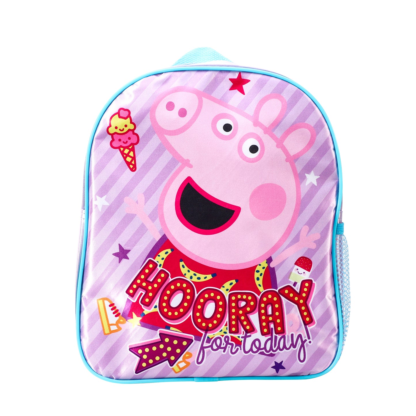 Peppa Pig Kids Childrens Premium Backpack School Rucksack Travel Bag Boys Girls with side mesh pocket