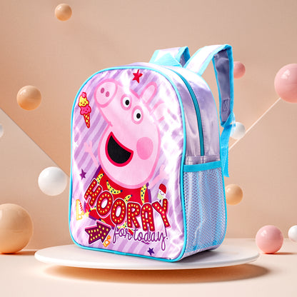 Peppa Pig Kids Childrens Premium Backpack School Rucksack Travel Bag Boys Girls with side mesh pocket