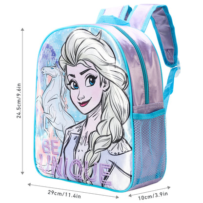 Frozen Kids Childrens Premium Backpack School Rucksack Travel Bag Boys Girls with side mesh pocket