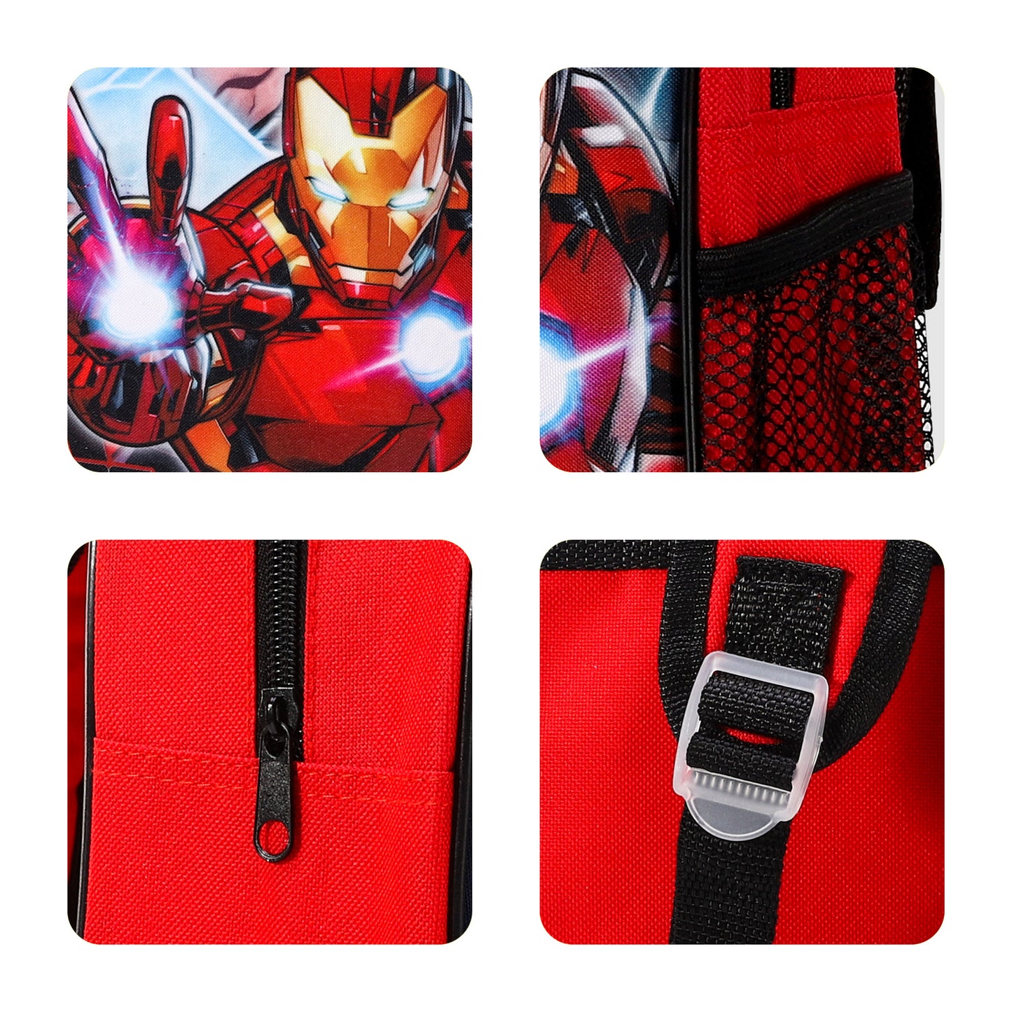 Marvel Avengers Kids Childrens Backpack School Rucksack Travel Bag Boys Girls with side mesh pocket Boys Girls