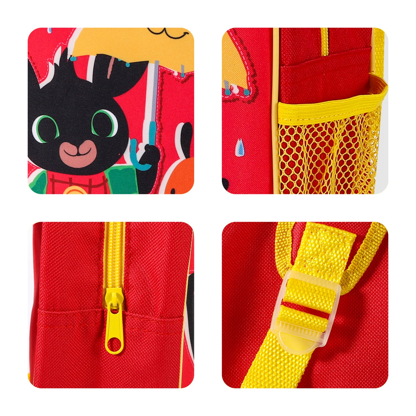 Bing Kids Childrens Backpack School Rucksack Travel Bag Boys Girls with side mesh pocket Boys Girls