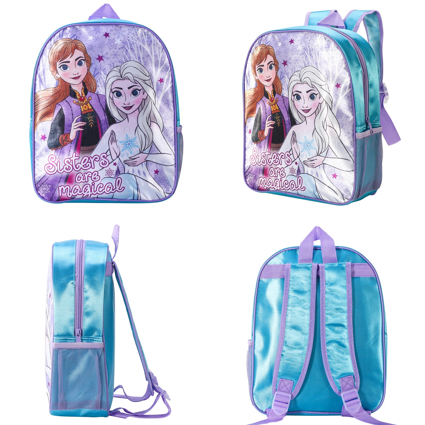 Disney Frozen Kids Childrens Backpack School Rucksack Travel Bag Boys Girls with side mesh pocket Boys Girls