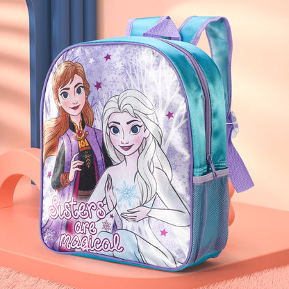 Disney Frozen Kids Childrens Backpack School Rucksack Travel Bag Boys Girls with side mesh pocket Boys Girls