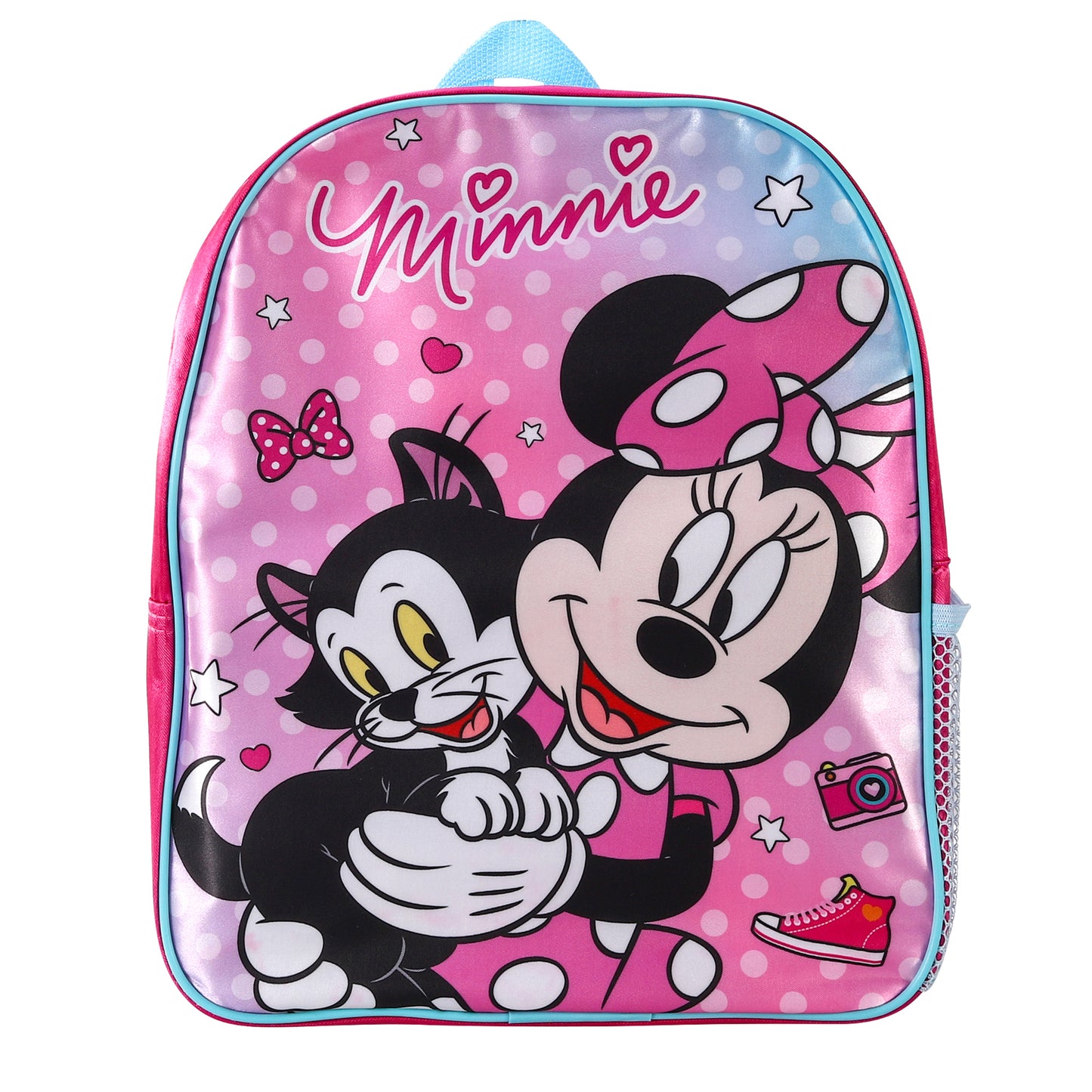 Disney Minnie Mouse Kids Childrens Backpack School Rucksack Travel Bag Boys Girls with side mesh pocket Boys Girls