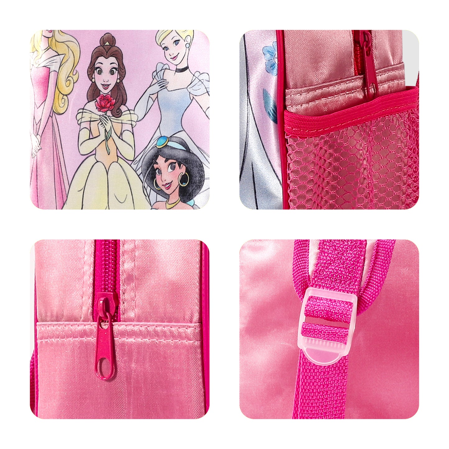 Disney Princess Kids Childrens Backpack School Rucksack Travel Bag Boys Girls with side mesh pocket Boys Girls