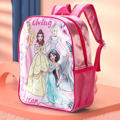 Disney Princess Kids Childrens Backpack School Rucksack Travel Bag Boys Girls with side mesh pocket Boys Girls