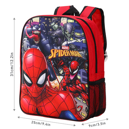Marvel Spiderman Kids Childrens Backpack School Rucksack Travel Bag Boys Girls with side mesh pocket Boys Girls