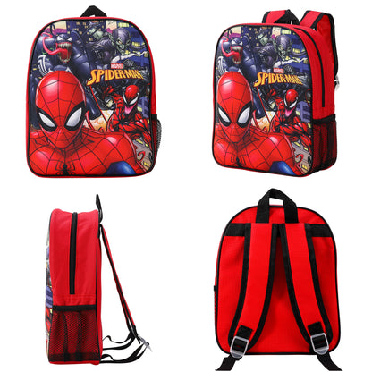 Marvel Spiderman Kids Childrens Backpack School Rucksack Travel Bag Boys Girls with side mesh pocket Boys Girls