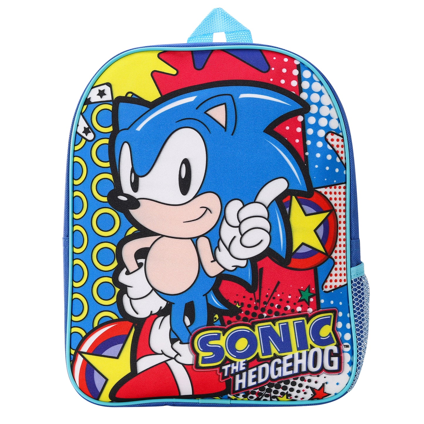 Sonic the Hedgehog Kids Childrens Backpack School Rucksack Travel Bag Boys Girls with side mesh pocket Boys Girls