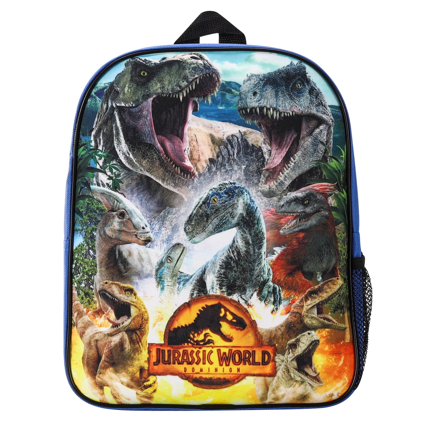 Jurassic World Kids Childrens Backpack School Rucksack Travel Bag Boys Girls with side mesh pocket Boys Girls