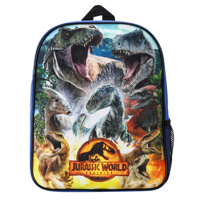 Jurassic World Kids Childrens Backpack School Rucksack Travel Bag Boys Girls with side mesh pocket Boys Girls