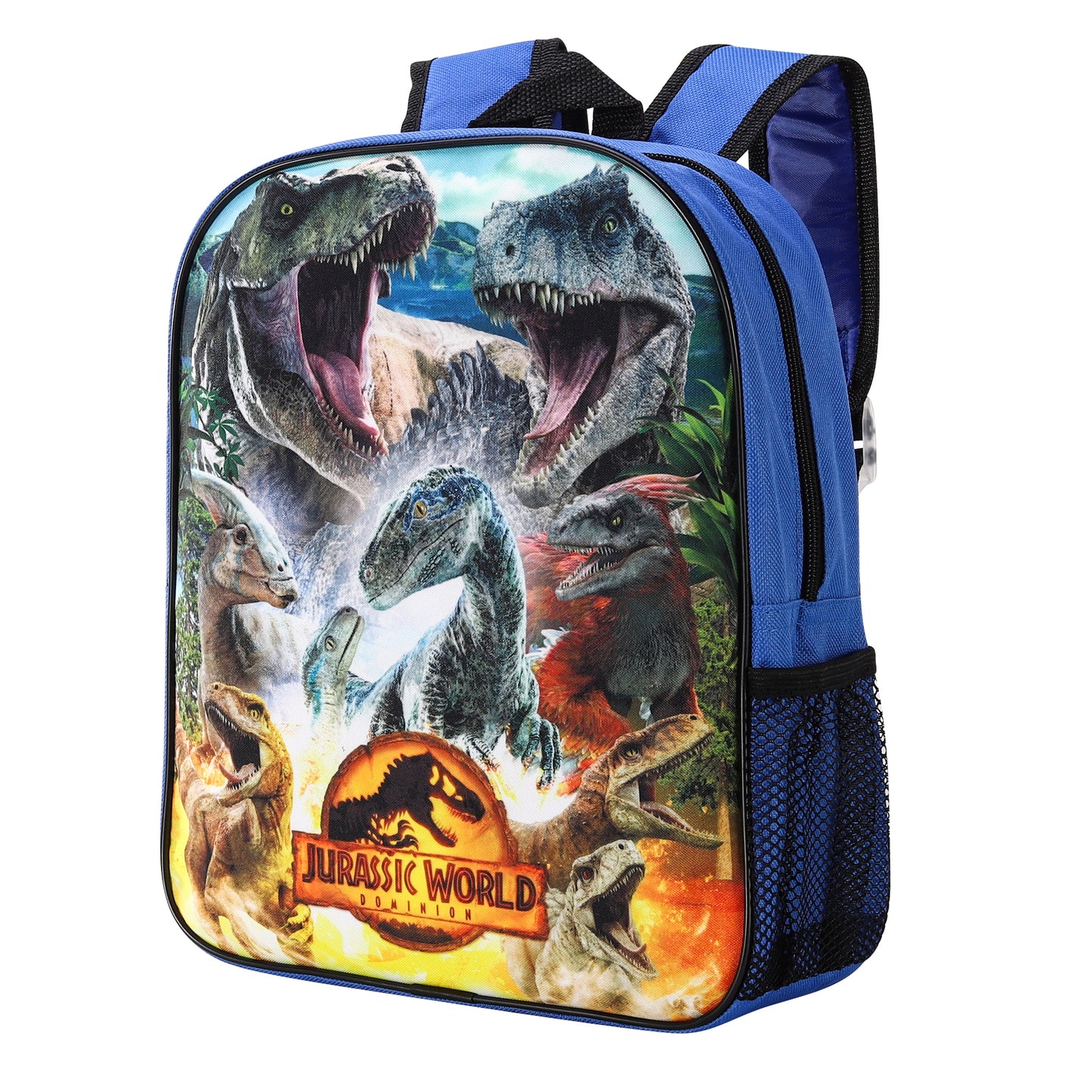 Jurassic World Kids Childrens Backpack School Rucksack Travel Bag Boys Girls with side mesh pocket Boys Girls