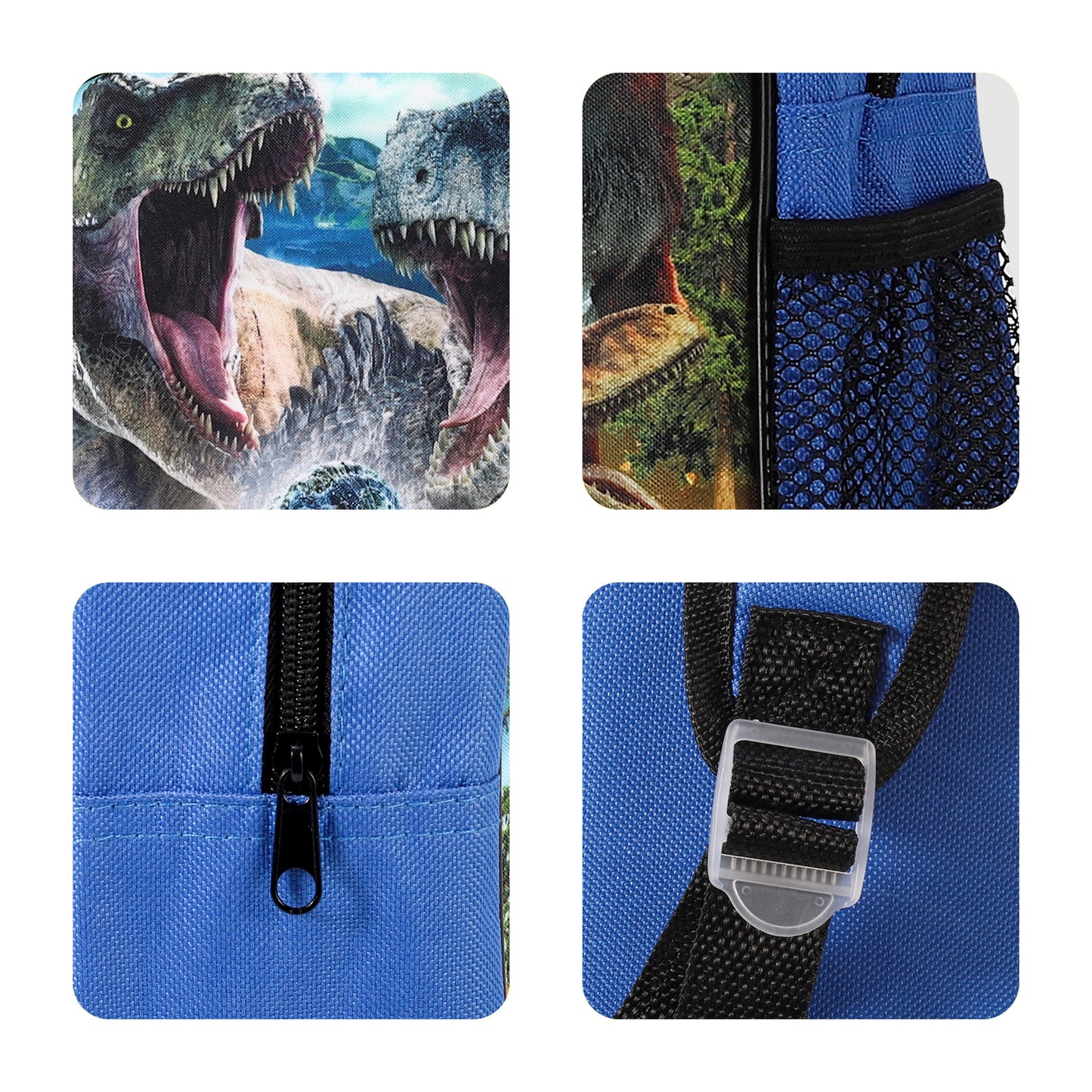 Jurassic World Kids Childrens Backpack School Rucksack Travel Bag Boys Girls with side mesh pocket Boys Girls