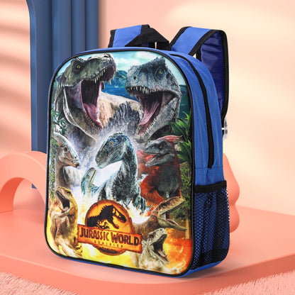 Jurassic World Kids Childrens Backpack School Rucksack Travel Bag Boys Girls with side mesh pocket Boys Girls