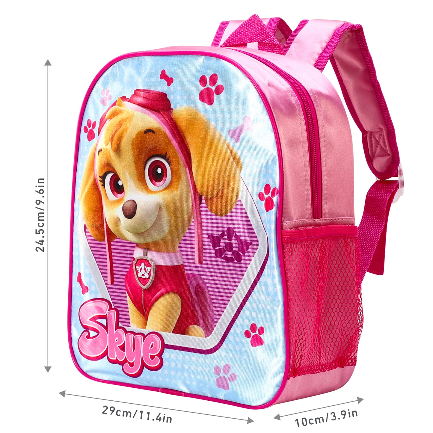 Paw Patrol Kids Childrens Backpack School Rucksack Travel Bag Boys Girls with side mesh pocket Boys Girls