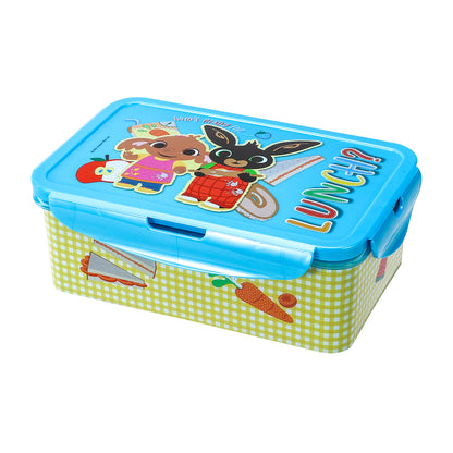 Bing Kids Rectangular Lunch Bento Food Box Container with Removable Compartments 1200ml Leak Proof, BPA Free