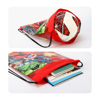 Avengers Kids Drawstring PE Swimming Football Sports Travel Gym School Bag Lightweight Multicolour